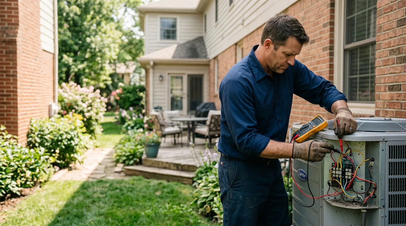 HVAC technician working near Java Center, NY
